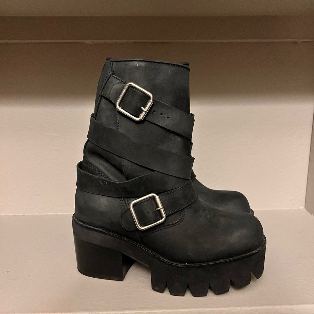 Jeffrey Campbell Platform Moto Boots